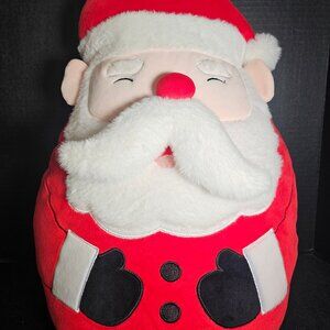 At Home Happy Santa Squishy 18" High X 4" Deep 13.5" Wide Throw Pillow